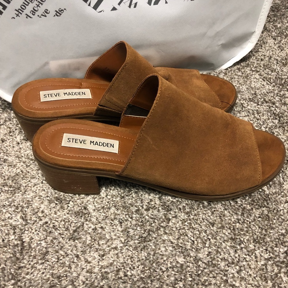 Steve Madden mule tan shoes size 10
